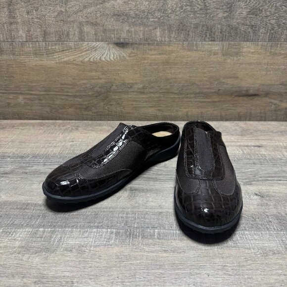 Walking Cradles Cheers Brown Leather Clogs Women's Size 9 - Picture 1 of 7